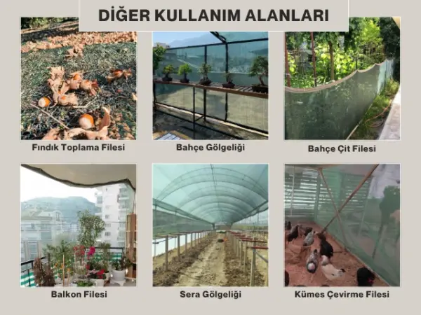İnşaat ve İskele Filesi - 55lik Gölgeleme - Yeşil - Görsel 5