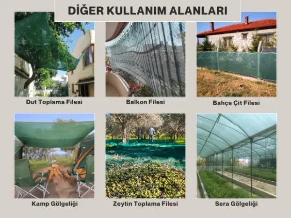 İnşaat ve İskele Filesi - 75lik Gölgeleme - Yeşil - Görsel 5
