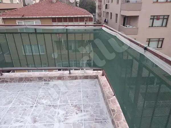 Bahçe Çit Filesi - 55lik Görüntü Engelleme - Yeşil - Görsel 3