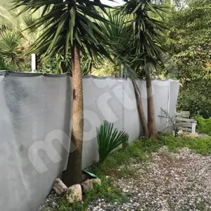 Bahçe Çit Filesi - 95lik Görüntü Engelleme - 140 gram/m2 - Gri