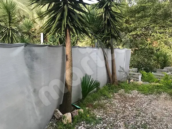 Bahçe Çit Filesi - 95lik Görüntü Engelleme - 140 gram/m2 - Gri