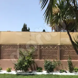 Bahçe Çit Filesi - 95lik Görüntü Engelleme - 140 gram/m2 - Krem