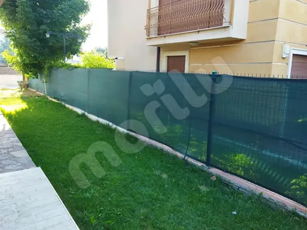 Bahçe Çit Filesi - 95lik Görüntü Engelleme - 140 gram/m2 - Yeşil - Görsel 2