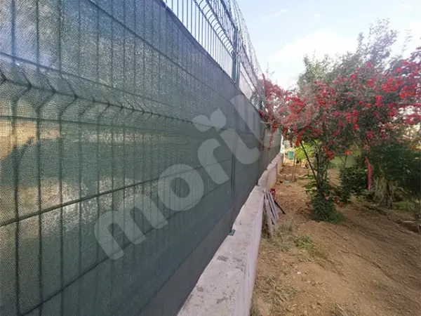 Bahçe Çit Filesi - 95lik Görüntü Engelleme - 180 gram/m2 - Yeşil - Görsel 6