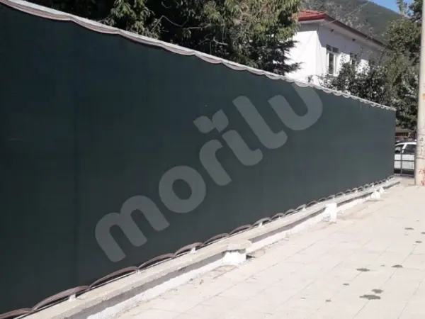 Bahçe Çit Filesi - 95lik Görüntü Engelleme - 180 gram/m2 - Yeşil - Görsel 3