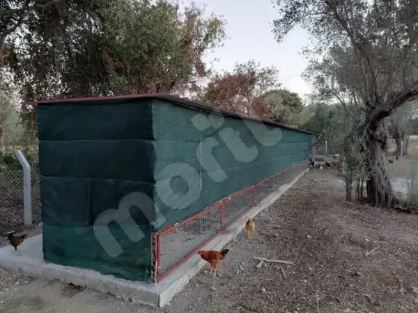 Kümes ve Bahçe Çevirme Çit Örtüsü - 95lik 140 gram/m2 - Yeşil
