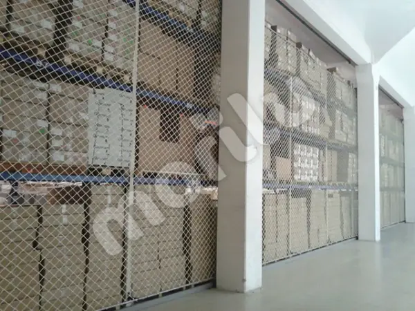 Raf Emniyet ve Konteyner Filesi - 5 cm Gözenekli - Kare Desen - Beyaz - Görsel 3