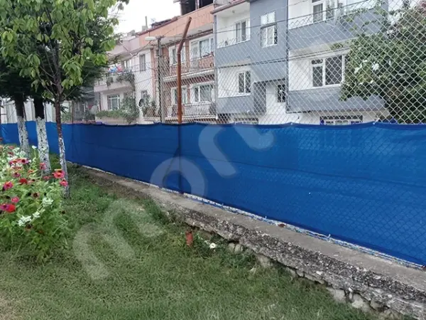 Bahçe Çit Filesi - 95lik Görüntü Engelleme - 140 gram/m2 - Mavi - Görsel 4