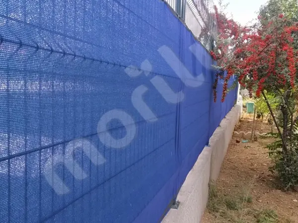 Bahçe Çit Filesi - 95lik Görüntü Engelleme - 140 gram/m2 - Mavi - Görsel 2
