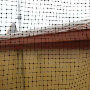Plastik Kuş Filesi - Kuş Ağı - Siyah Renk - 2,5 cm göz aralığı