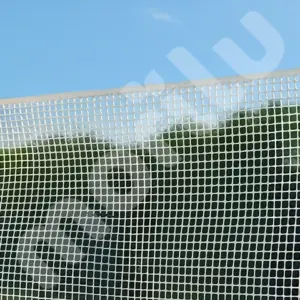 Plastik Dekoratif Bahçe Çiti - 5 mm Göz Aralıklı - Beyaz Renk - Balkon ve Kedi Filesi